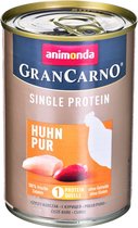 animonda GranCarno Single Protein smaak: kip - blik - 6 x 400g