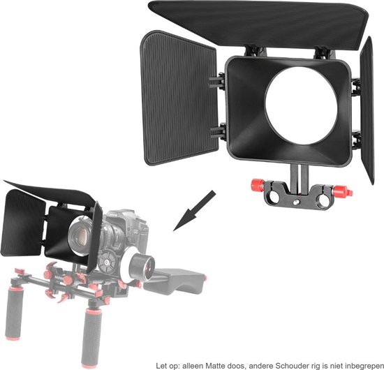 Neewer® Plastic 15mm Rail Rods Matte Box Geschikt voor Canon Nikon Sony Fujifilm...