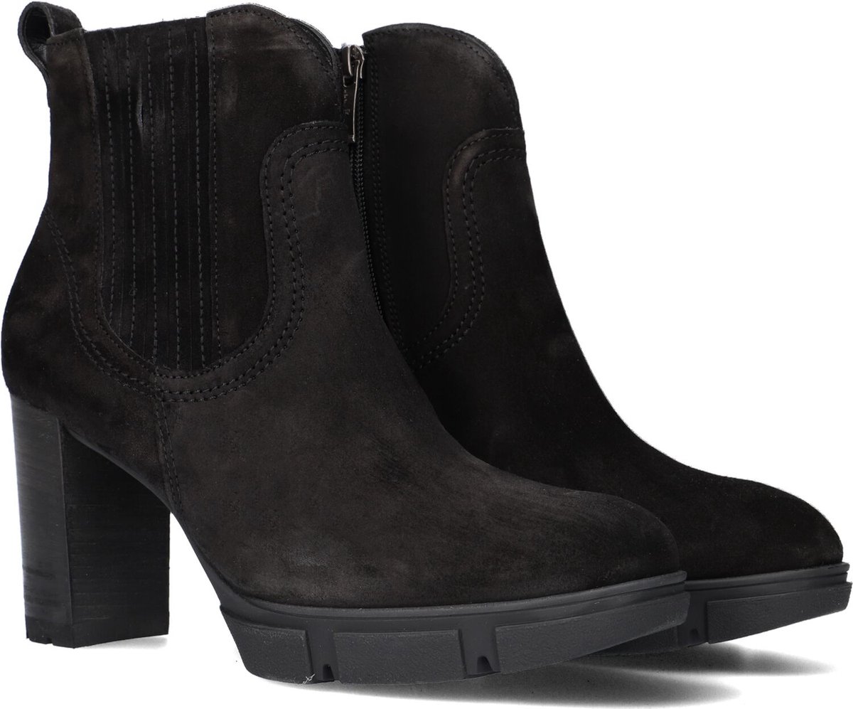 Paul Green 9033 Enkellaarsjes - Enkelboots met rits - Dames - Zwart - Maat 41