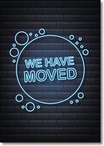 We have moved | verhuiskaarten - adreswijziging | A6 | kaartenset | 12 stuks