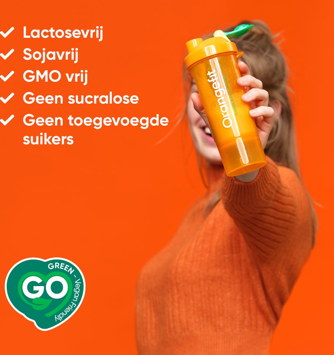 Orangefit Diet Afslankpakket - Maaltijdshake - Vegan Maaltijdvervanger - 26 shakes incl. shakebeker - Choco/Choco