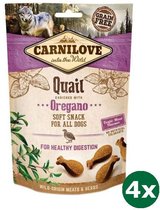 4x200 gr Carnilove soft snack kwartel / oregano hondensnack