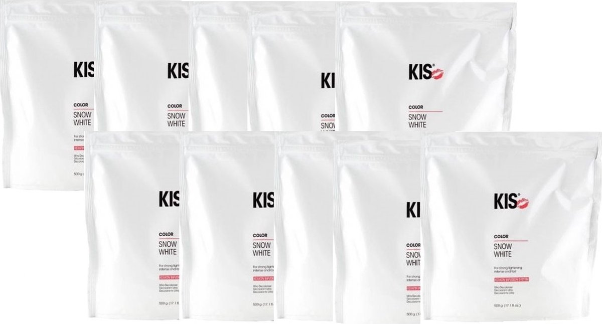 Kis Snow White Bleach Blondeerpoeder - Voordeelverpakking 10x500gr