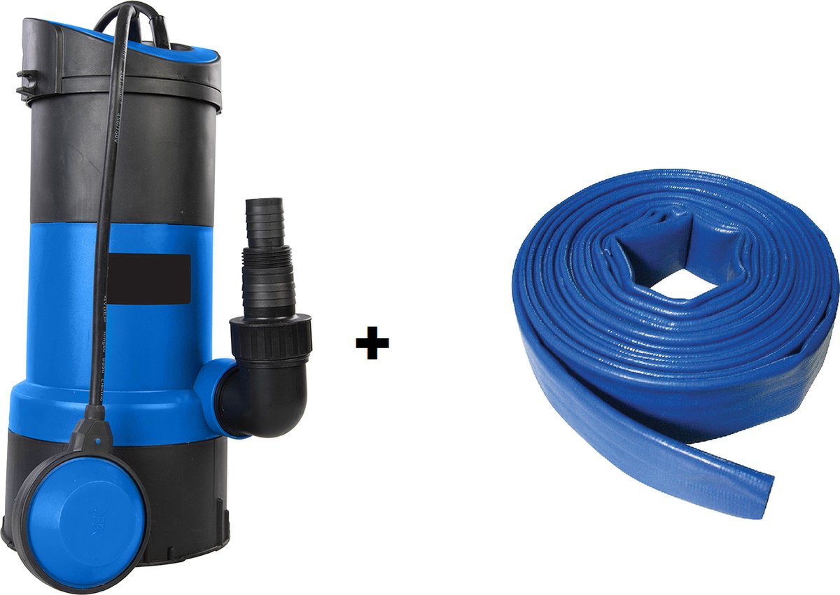 Pomppro 750 watt dompelpomp met Gratis 10 meter slang