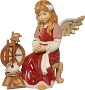 Goebel - Noël | Statue / figure décorative Engel fée rouet rouge | Poterie - 36cm - Edition Limited