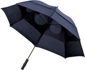 Lupine - Parapluie Storm - Poignée en mousse - Solide et résistant aux tempêtes ! Grand parapluie tempête ! ø 120 cm Blauw - Convient également pour 2 personnes !
