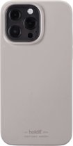 Holdit telefoonhoesje geschikt voor iPhone 13 Pro siliconen hoesje (Taupe)