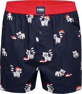 Happy Shorts Wide Noël Boxer Shorts Men XMAS Raccoon - Taille XL