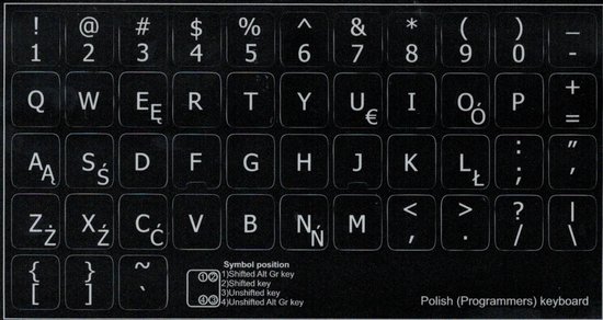 Autocollants clavier portugais non transparents Zwart | bol.com