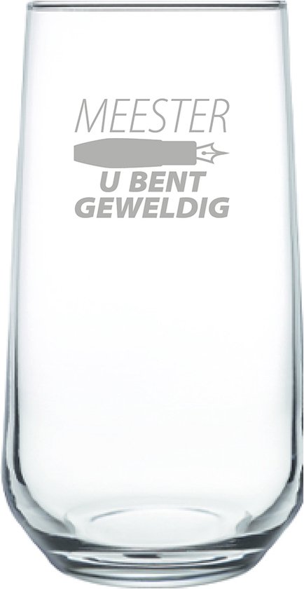 Verre Gravé 47cl Maître tu es génial