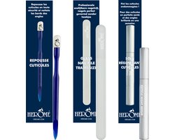 Herôme Herome Bokkenpootje, Glazen Nagelvijl & Wonderpen - Cadeau voor vrouw - Nagelverzorging - met Verzorgende Nagelriemolie