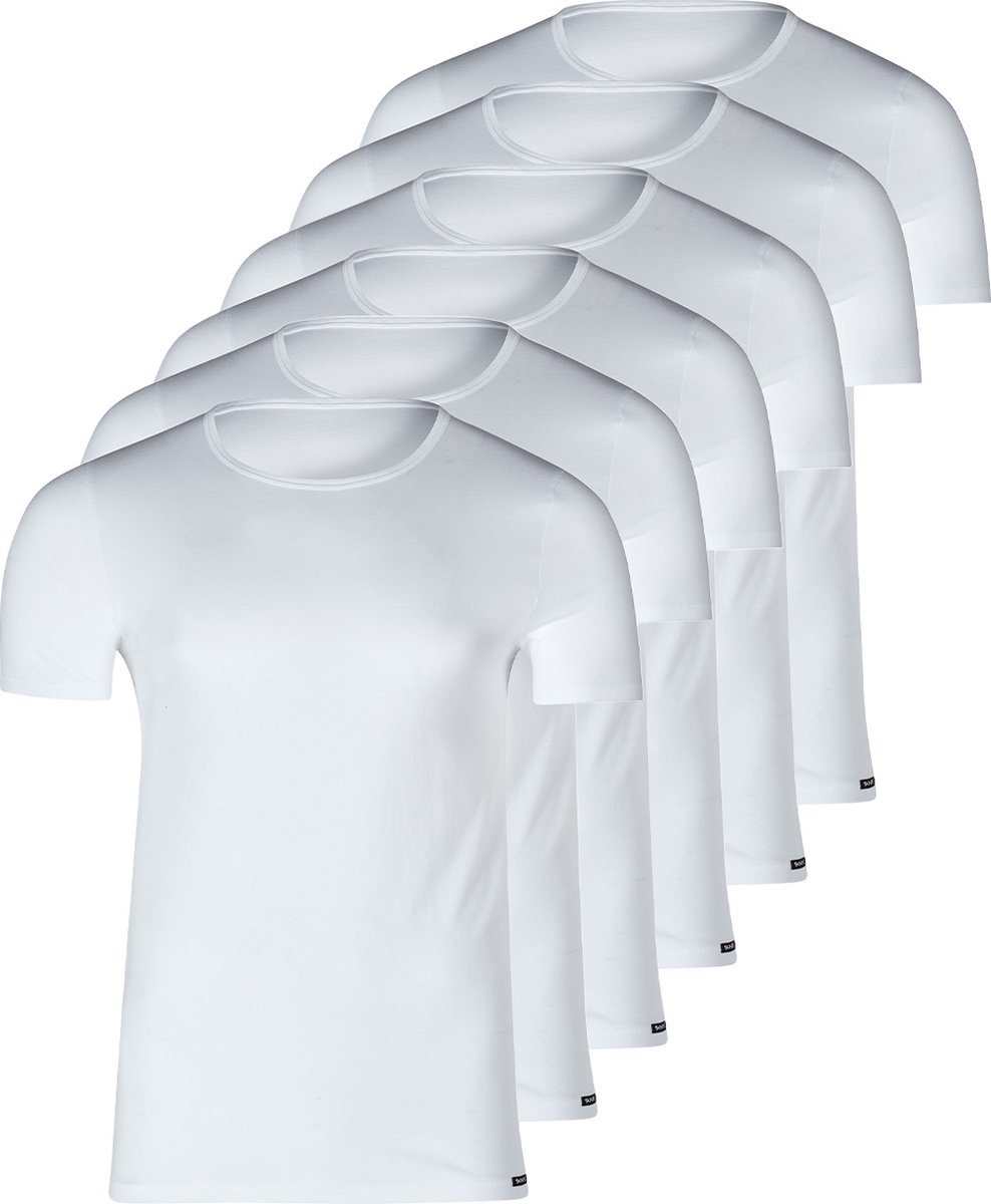 Skiny Heren onder t-shirts 6 pack Basis