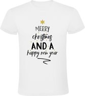 Merry Christmas and a Happy New Year Heren t-shirt | Kerstkado | Kerst | Gelukkig nieuwjaar | 2023 | feestdagen | Shirt