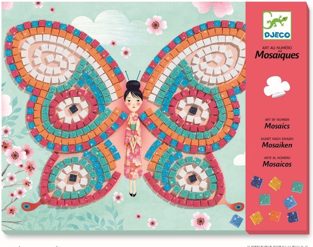 Djeco - Mozaïek Vlinders - kunst- & knutselset voor kinderen