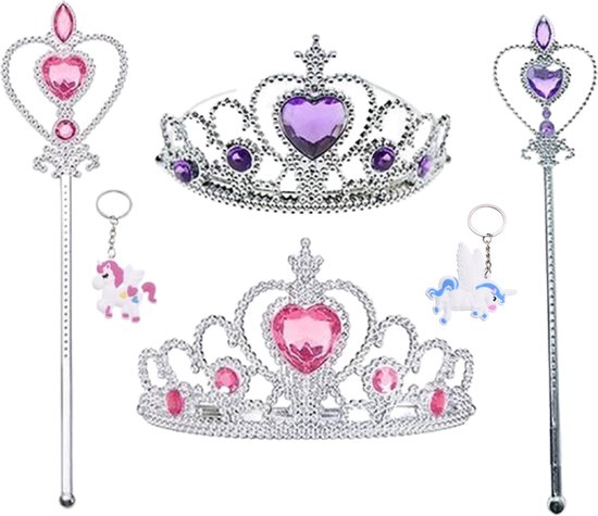 Het Betere Merk - Prinsessen Speelgoed - Prinses accessoireset - 2 x Kroon  (Tiara) - 2... | bol.com