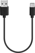 Phreeze USB A naar USB C Fast Charge Kabel Kort - 2.4A Fast Charging - Universele Type C kabel - Fast Charge