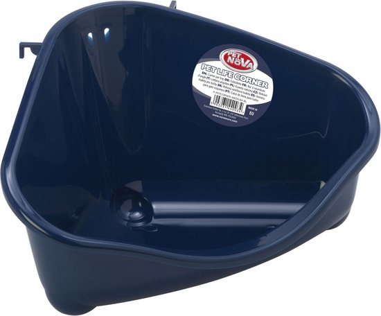 Konijnenbak, vierkante plastic cavia-kattenbak, eenvoudig te