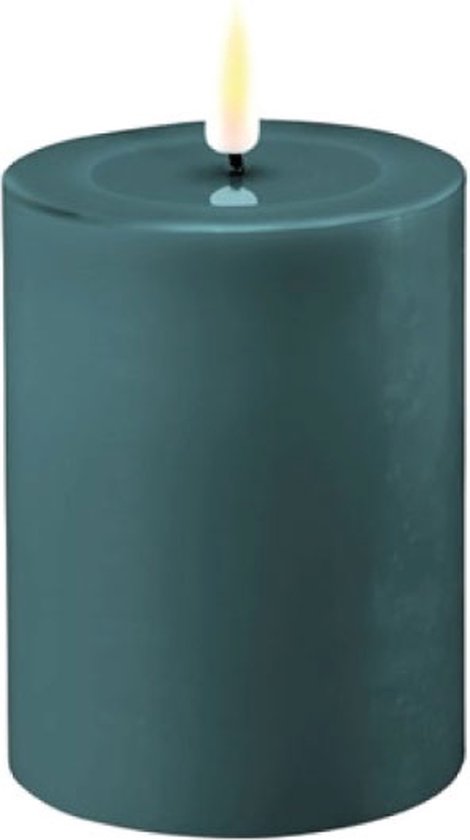 Luxe LED kaars - Jade Groen LED Candle 7,5 x 10 cm - net een echte kaars! Deluxe Homeart