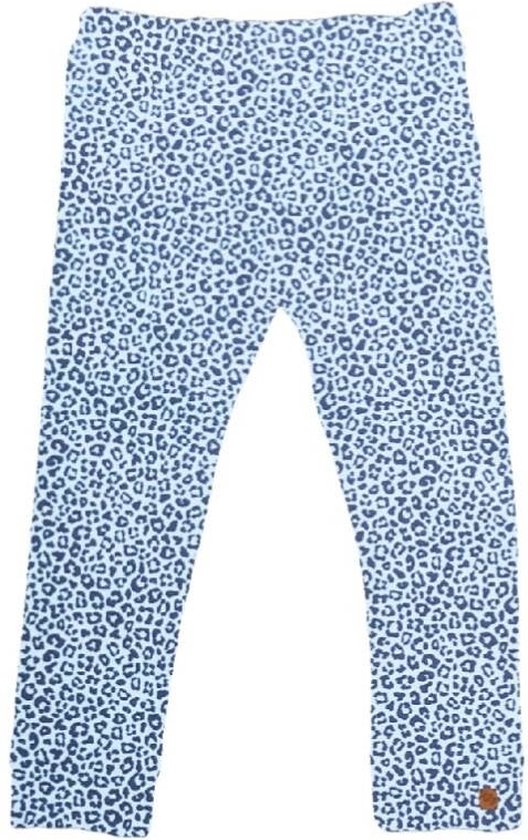 Pantalon panthère bleu poussiéreux