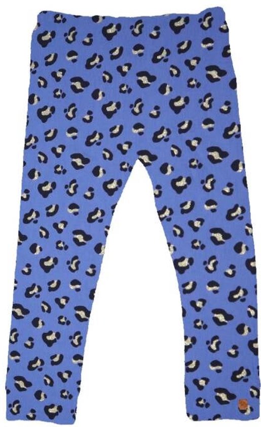 legging panter blauw-goud