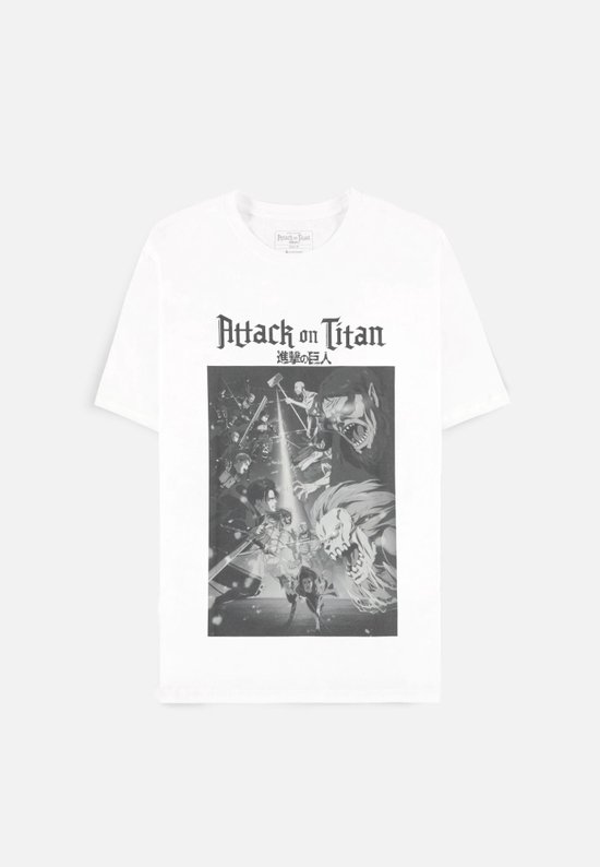 Attack On Titan - Season 4 Heren T-shirt - S - Wit