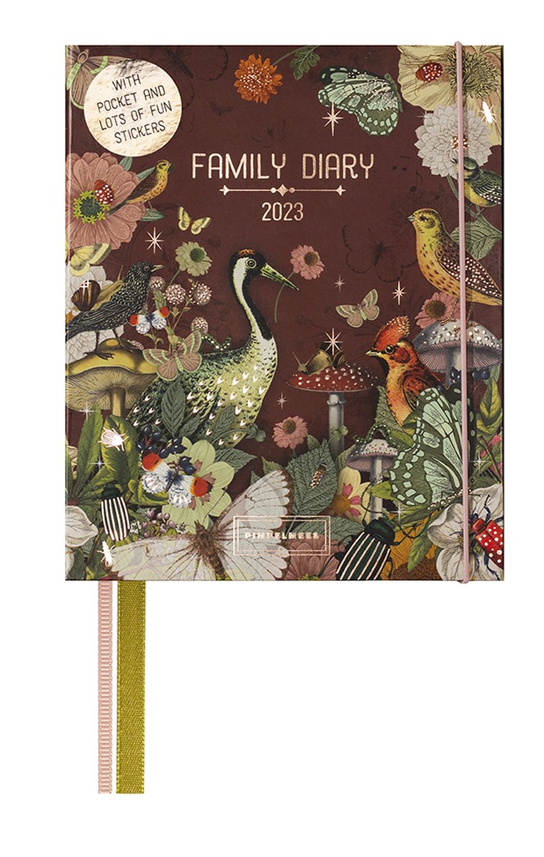 Pimpelmees family diary 2023 - marron FSC