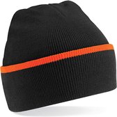 Beechfield 'Teamwear Beanie' Zwart/Oranje