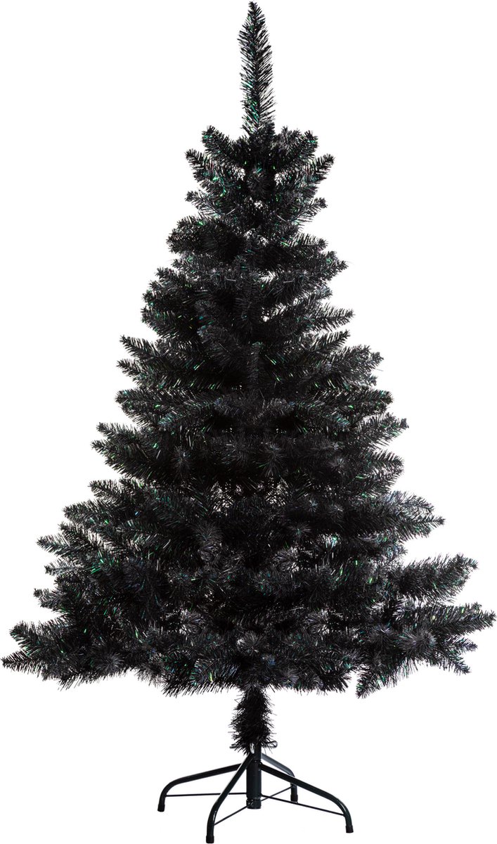 Bol.com Feeric lights & christmas Kunstkerstboom - zwart - kunststof - H180 cm - met voet aanbieding