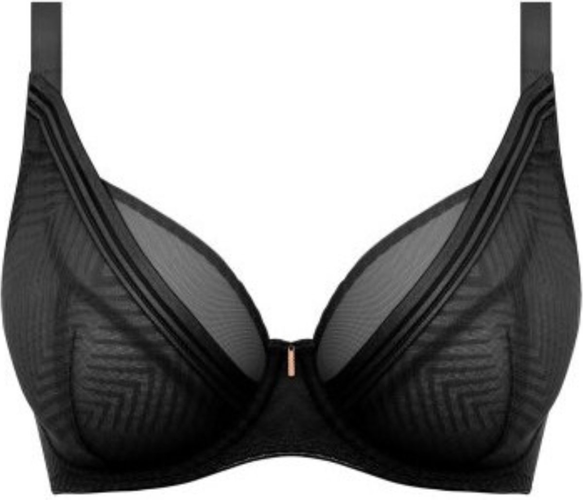 Freya Tailored UW High Apex Plunge Bra Dames Beha - Maat G75 (EU) ZWART