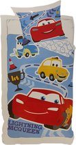 Disney Baby Cars Eenpersoons Dekbedovertrek + Kussensloop - 90 x 140 cm
