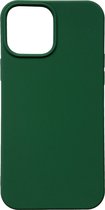 Casemania Hoesje Geschikt voor Apple iPhone 13 Pro Max Donker Groen - Extra Stevig Siliconen Back Cover