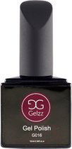 Gelzz Gellak - Gel Nagellak - kleur Rose Carmine G016 - PaarsRood - Dekkende kleur - 10ml - Vegan