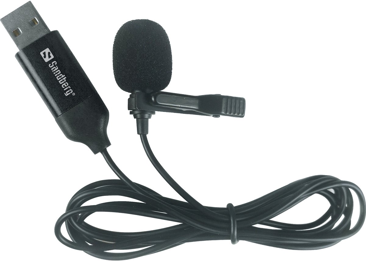 Sandberg Streamer USB Clip Microphone
