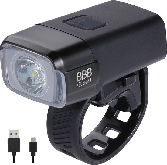 BBB Cycling NanoStrike Koplamp Fiets - Fietsverlichting USB Oplaadbaar - Voorlicht Racefiets Verlichting - 600 Lumen - Waterdicht - Lange Accuduur - BLS-161