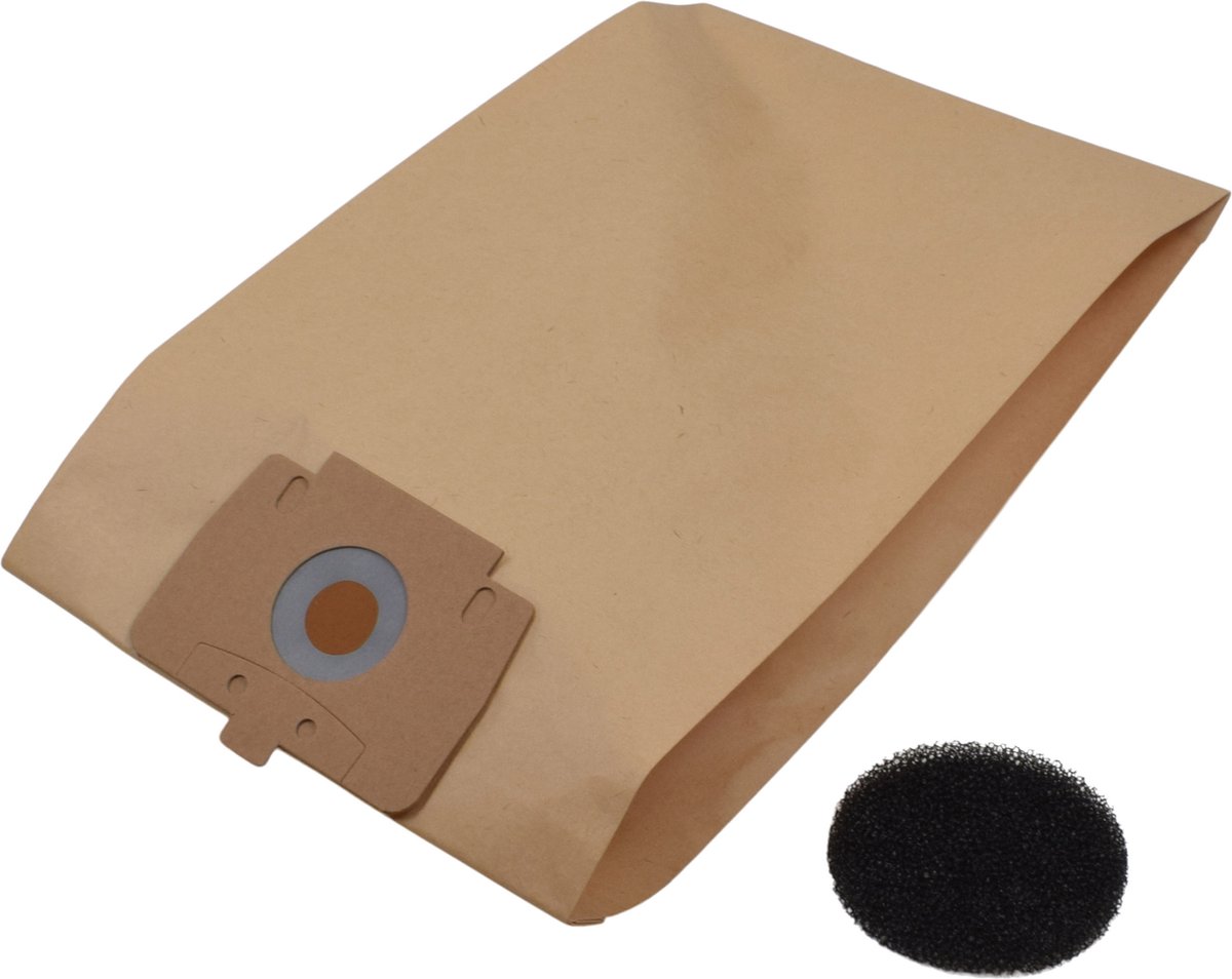 Geschikt voor CLEANFIX. 10 stuks. Stofzuigerzakken voor S10, S10VDE, S10Plus, S10Plus Eco, SW15, 22430, + Motorfilter, Papier. COVAKO Merk