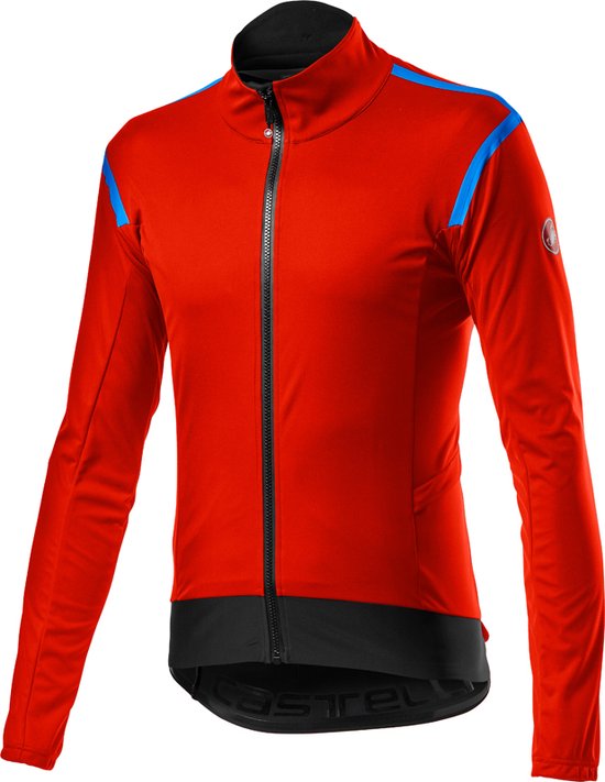 Castelli Fietsjack Lange mouwen Rain or Shine Heren Rood Alpha RoS 2