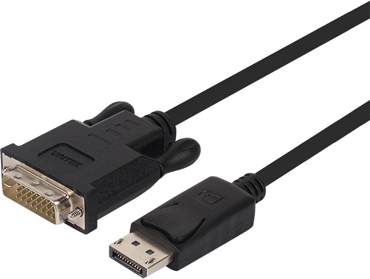 UNITEK Y-5118BA video kabel adapter 1,8 m DisplayPort DVI Zwart