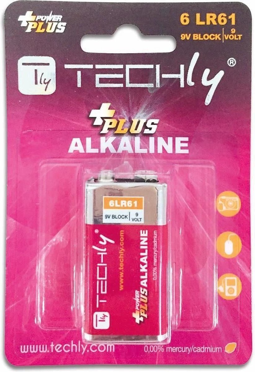 Techly IBT-KAP-LR61T huishoudelijke batterij Single-use battery 9V Alkaline