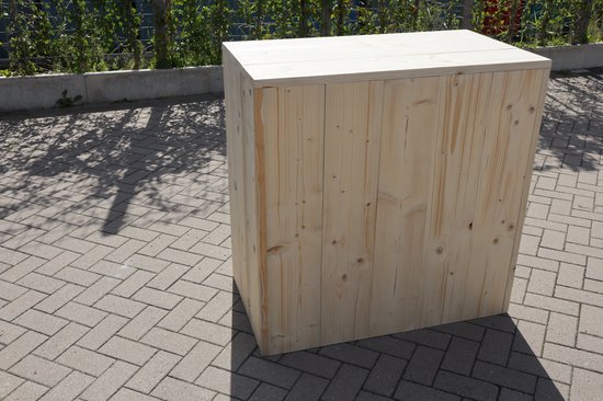 Balie “Roma Luxe” van Nieuw steigerhout – Steigerhouten bar – Toog van hout – 100cm