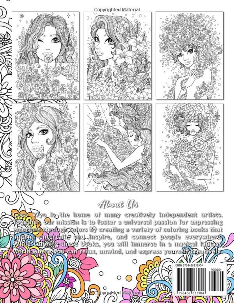 Beauties Breeze Coloring Book - Coco Wyo - Kleurboek voor volwassenen ...