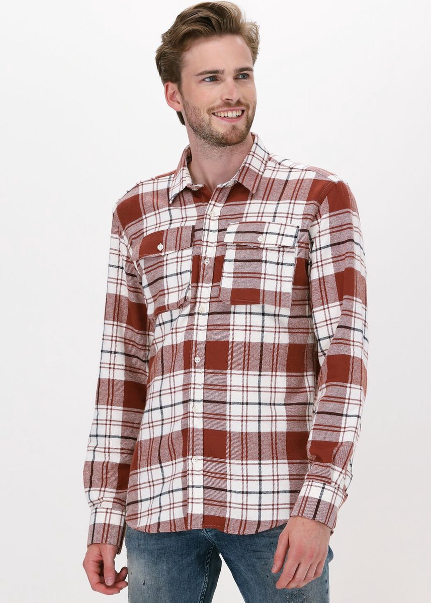 Forét Alaska Shirt - met lange mouwen - Heren Rood - Maat XL
