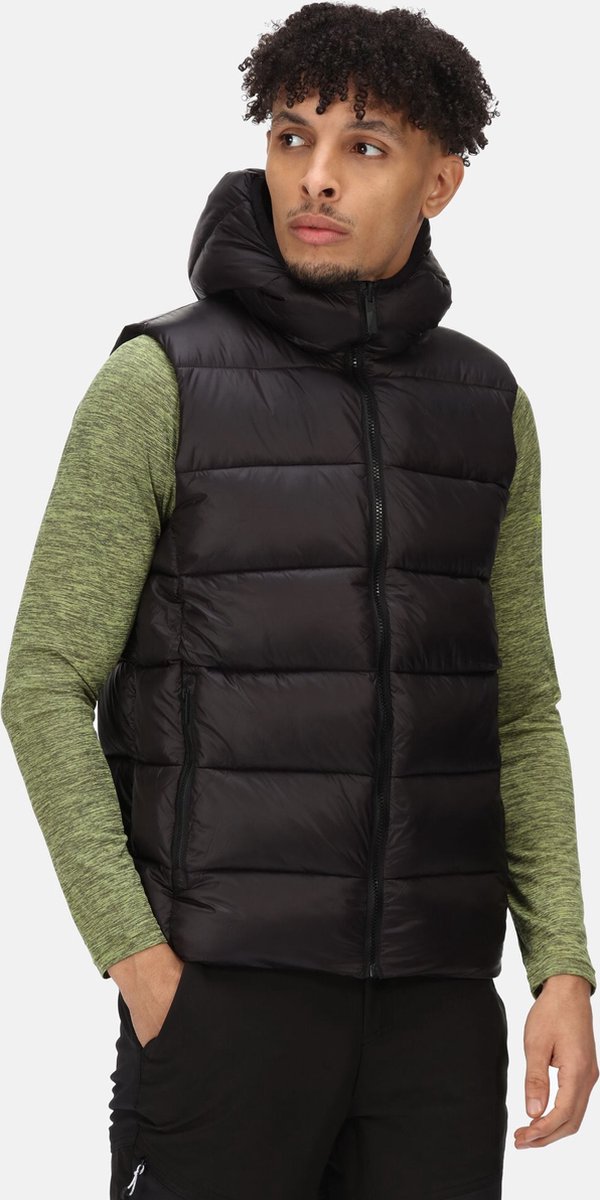 De Regatta Yewbank Bodywarmer Aan Twee Kanten Draagbaar Heren Waterafstotend Lichtgewicht Zwart