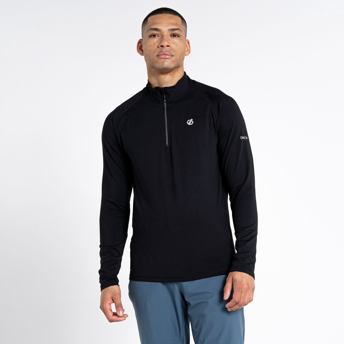 Dare2B Fuse Up II Core Stretch Heren Wintersportpully met halve rits Nightfall 2XL Blauw