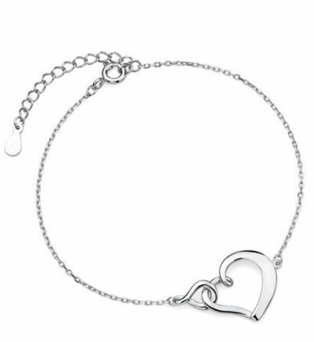 Joy|S - Zilveren elegant hartje armband - Infinity happiness - gehodineerd  | bol.com