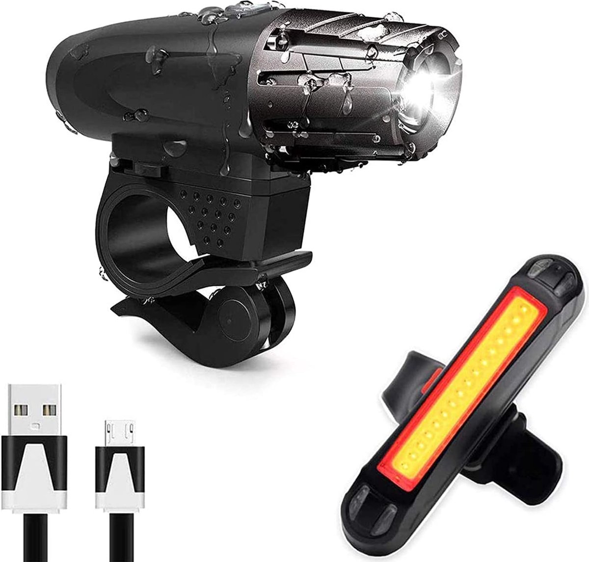 Fietslamp – fiets verlichting – duurzaam – waterbesteding - Bicycle light  - waterproo