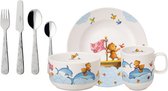 Villeroy & Boch Happy as a bear Vaisselle Vaisselle pour enfants porcelaine premium, 7 pièces