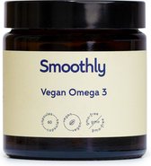 Smoothly Vegan Omega 3 - Een duurzaam en plantaardig Omega 3 supplement van Algenolie - 3:1 verhouding - Vrij van kunstmatige ingredienten!