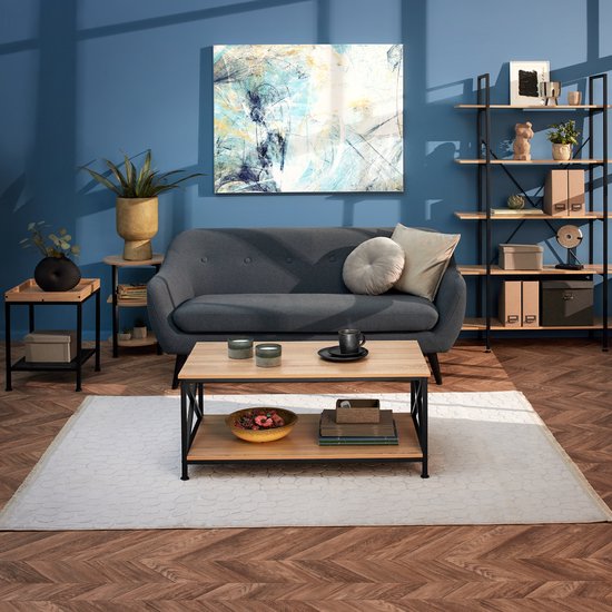 Table d'appoint de jardin carrée ALLURE Argile - 55 x 45 cm | Hespéride