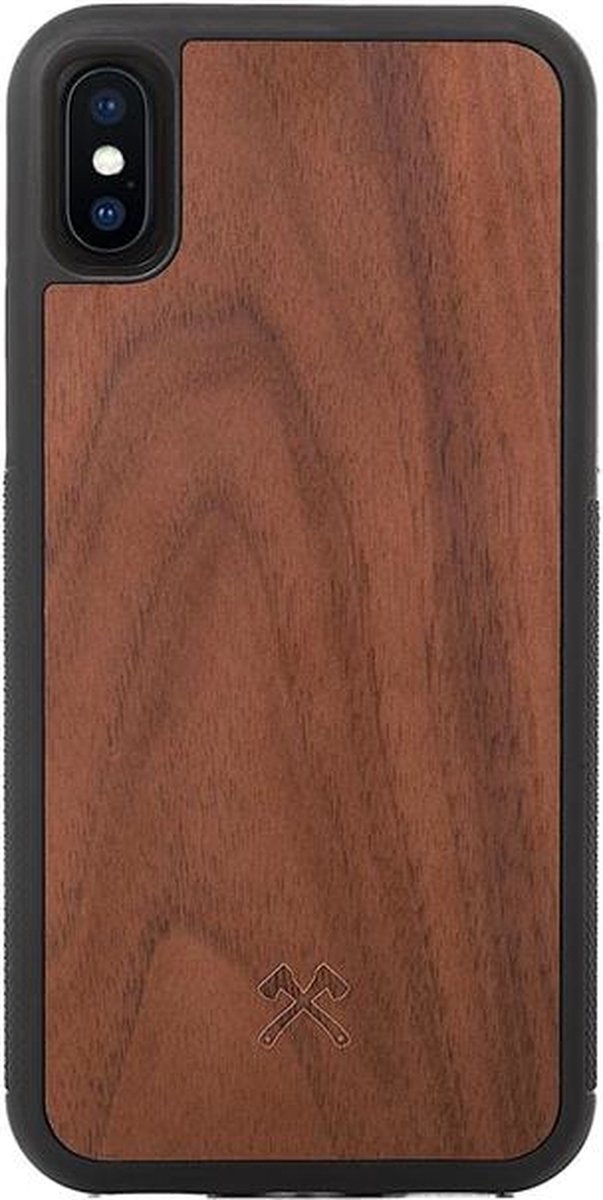 iPhone Xs Max hoesje - Woodcessories - Walnotenhout - Hout