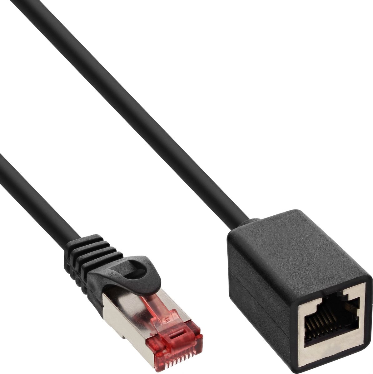 InLine 76950X netwerkkabel Zwart 0,5 m Cat6 S/FTP (S-STP)